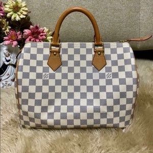 Authentic, Pre-loved Louis Vuitton Speedy 30 Azur